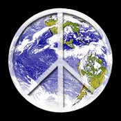 Earth and Peace Sign