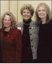 Margie Adam with Carole King and Gloria Steinem