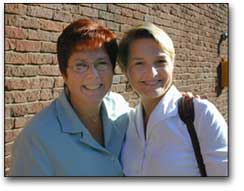 Ellen Toplin with Stephanie Simon