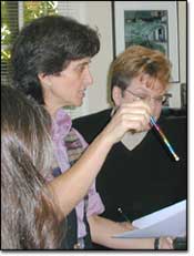 Libby McLaren with Sue Fink