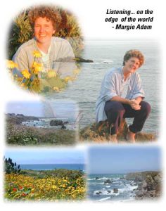 Margie Adam and outdoor scenes collage