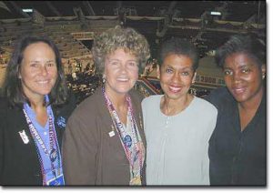 Kerry Lobel, Margie Adam, Eleanor Holmes Norton and Donna Brazile