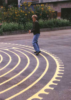 Margie at the Willard Labyrinth