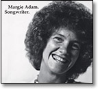 Margie Adam. Songwriter album cover