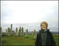 Margie Adam at the Callanish Stones