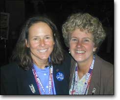 Kerry Lobel and Margie Adam